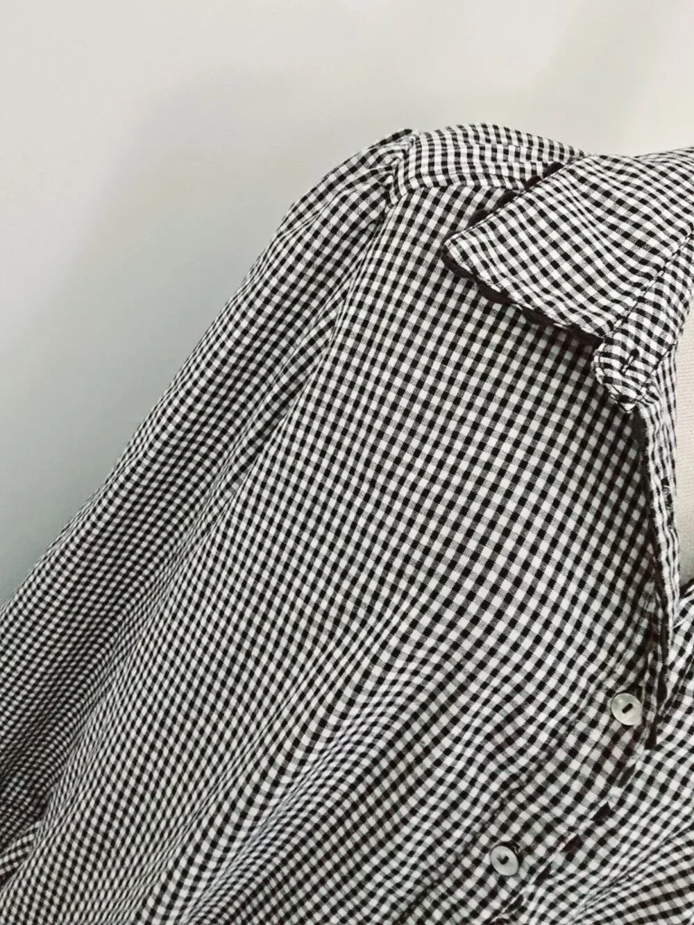 Tuckernuck Black Gingham Cotton Hemp Ric Rac Callahan Shirt Dress Size XXL 2X - Picture 12 of 13